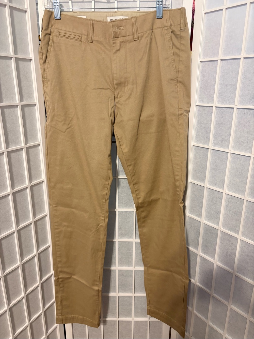 Banana Republic Khaki/Tan Slim Straight Chinos